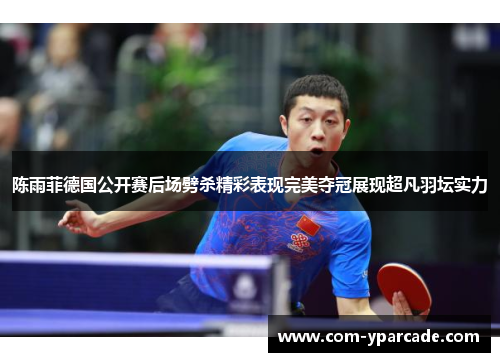 陈雨菲德国公开赛后场劈杀精彩表现完美夺冠展现超凡羽坛实力